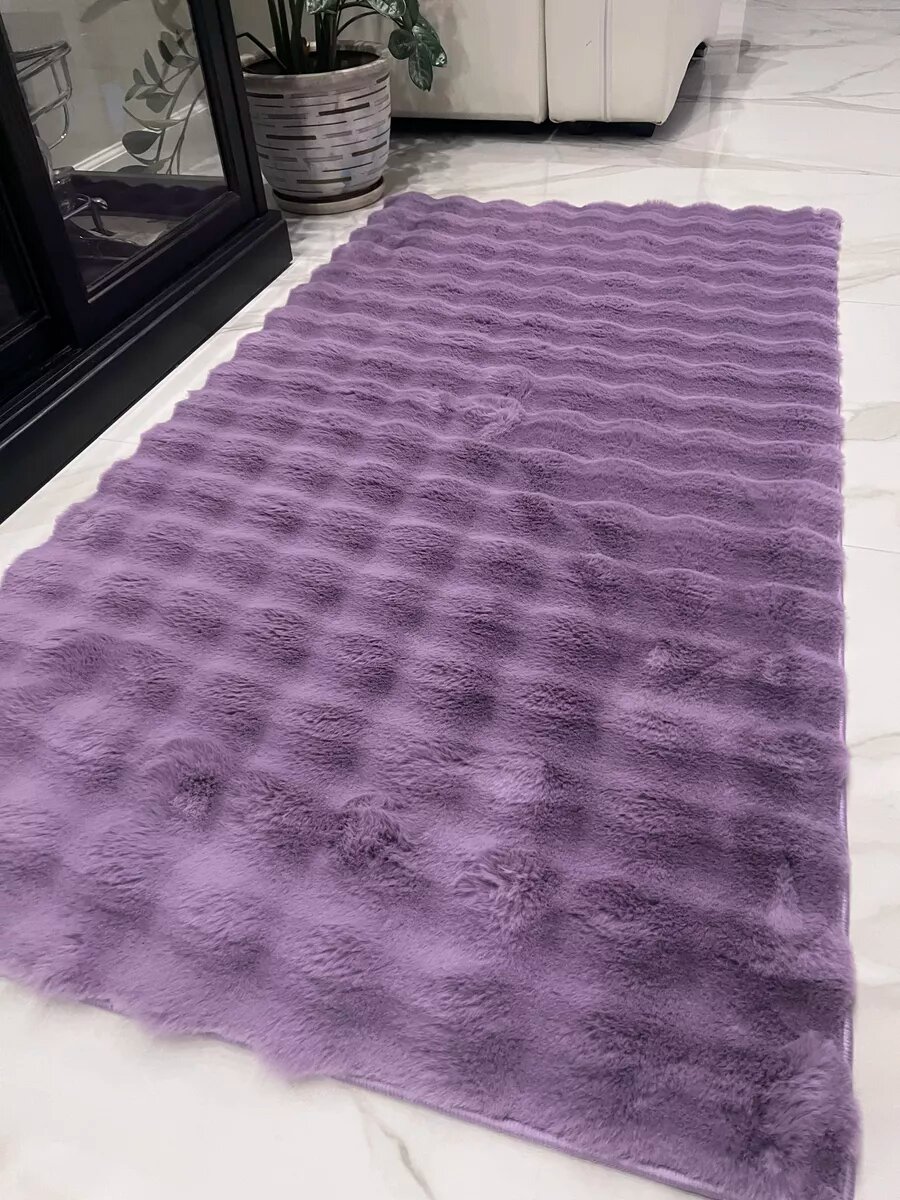 Коврик Natali's Carpet прикроватный лавандовый 80 см x 150 см