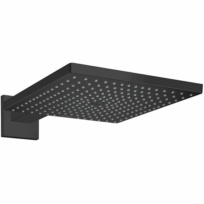 Верхний душ Hansgrohe Raindance, 300х30 см, 1 jеt, с настенным держателем 390 мм, цвет: черный матовый 26238670