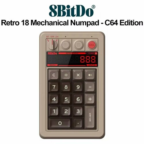 8BitDo Retro 18 Механический Numpad C64 Edition 4059₽