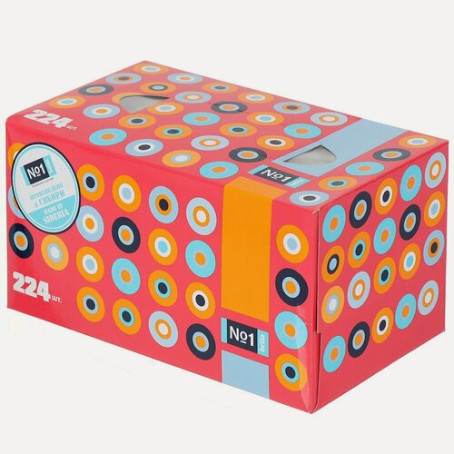 Изображение товара Бумажные платочки 2 слоя, 224 шт, универсальный, Bella, BE-042-K224-003