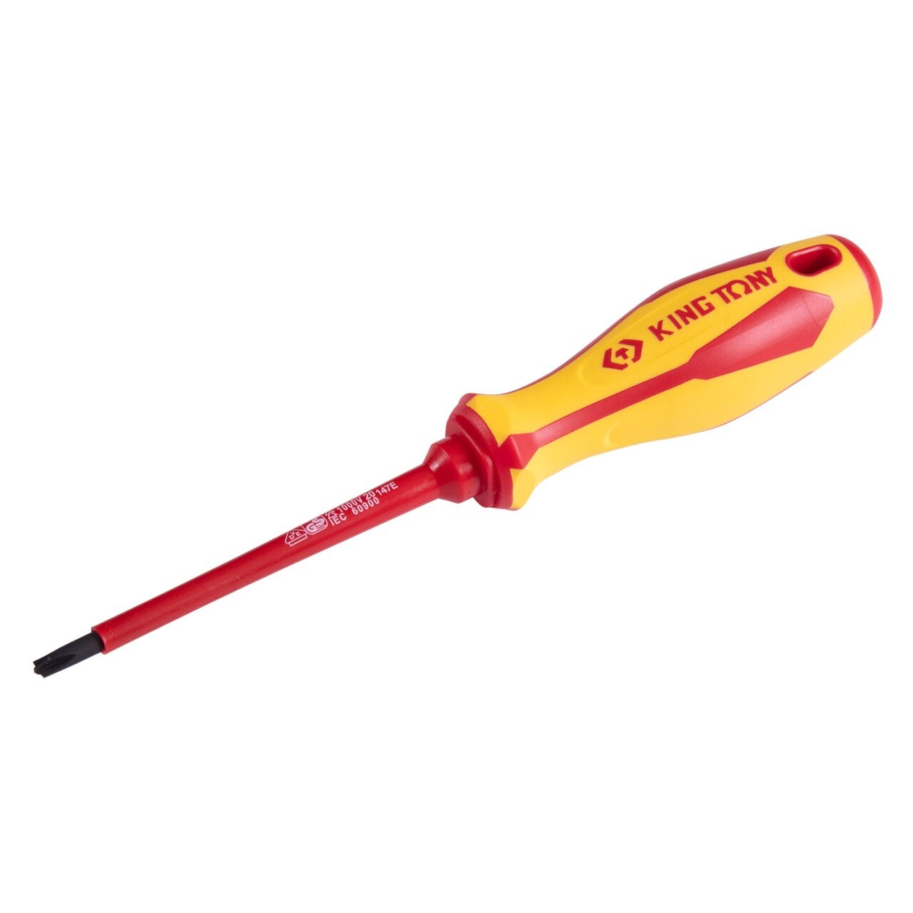 Отвертка комбинированная Slotted/Phillips №1 100 мм диэлектрическая KING TONY 147E0104