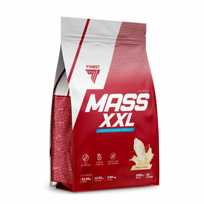 Гейнер Trec Nutrition, "Mass XXL" , ваниль, 1000 гр
