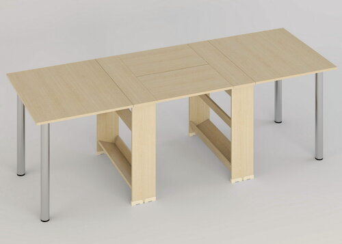 Изображение товара Стол-книжка СКР-16 (2300 мм) Дуб молочный, раскладной, обеденный, 73.9х87.0х230.0 см, россия