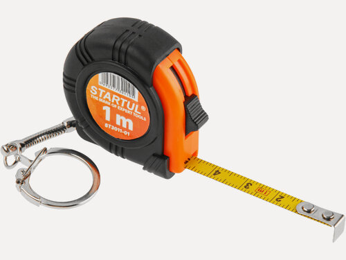 Изображение товара Рулетка-брелок измерительная 1 м 6 мм STARTUL ST3011-01, с автоматической системой сматывания ленты