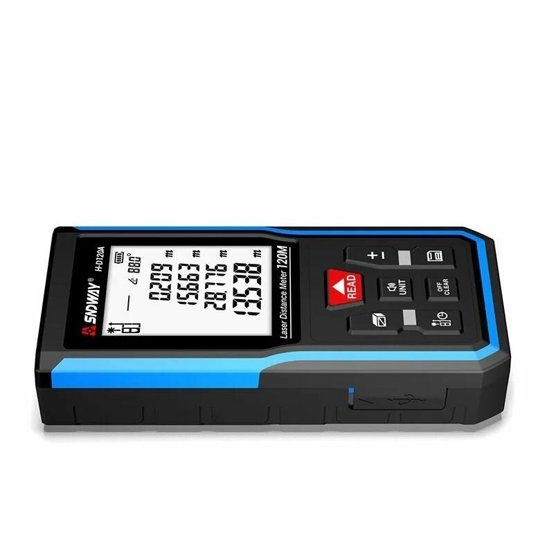 Дальномеры Дальномер лазерный SNDWAY H-D120A, 120 метров, измерения угла, от аккумулятора