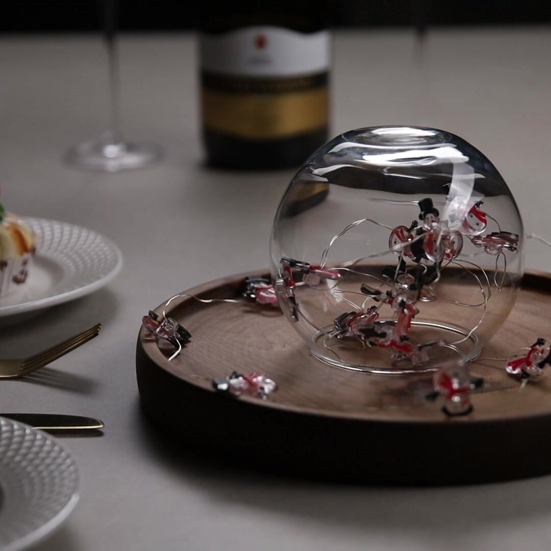 Гирлянда Luazon Lighting «Нить», 2 м роса с насадками «Снеговик в шарфе», IP20 — фото 1