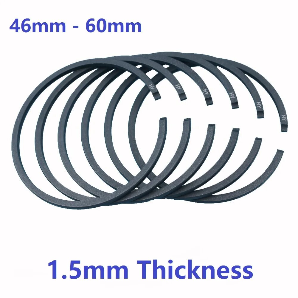 Поршневые кольца для бензопил и триммеров 6 шт  46mm x 1 5mm