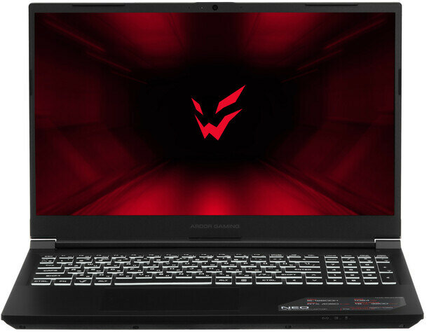 15.6" Ноутбук ARDOR GAMING NEO N15-I5ND402, 1920x1080, IPS, Intel Core i5-12600H, RAM 16 ГБ, SSD 1024 ГБ, GeForce RTX 4050 для ноутбуков 6 ГБ, без ОС, черный