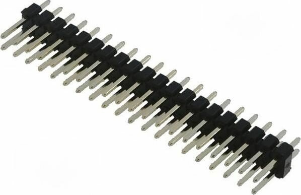 Штыревой разъем CONNFLY DS1021-2*20SF11-B "папа", PIN 40 прямой, 2,54мм, THT, 1 шт