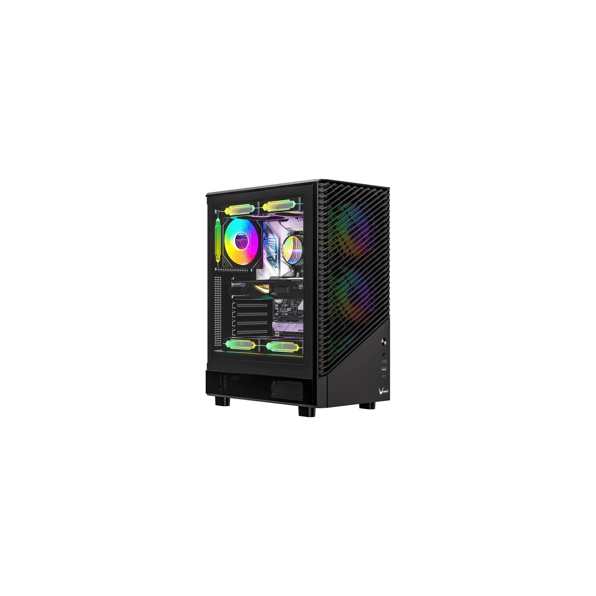 Компьютерный корпус ATX Formula Mana Geometry черный (mana geo)