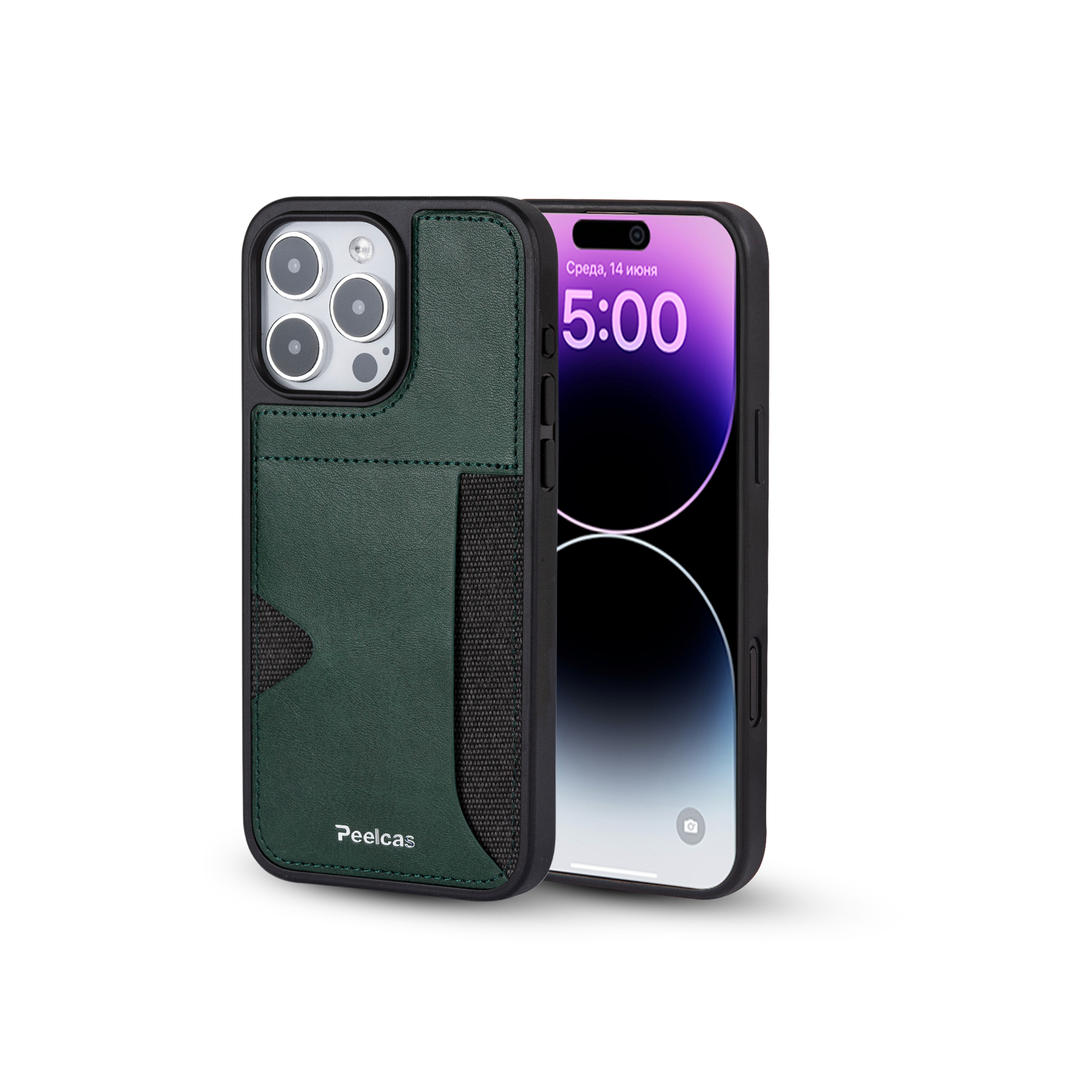 Чехол для iphone 16 с карманом для карт — фото 1