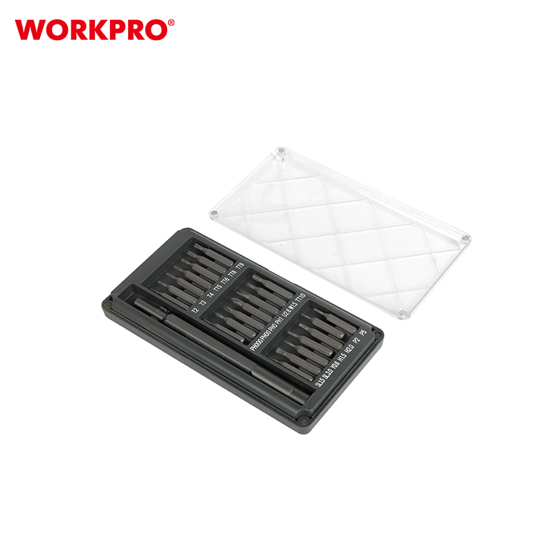 Набор отверток WORKPRO, с магнитной рукояткой, 21 биты в кейсе, WP200511 — фото 1