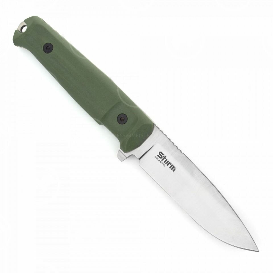 Нож с фиксированным клинком Sturm, 11,9 см Sturm кратон AUS8 SW OL — фото 1