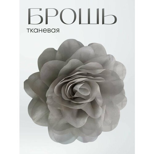фото Брошь jewelrymeverly, 1 шт., серый