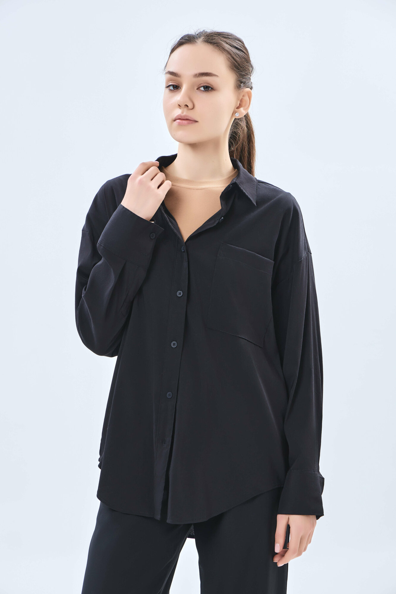 Рубашка TERRA PRO, размер M, black