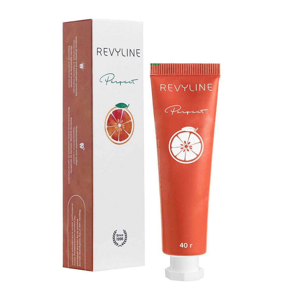 Зубная паста фруктовая Revyline Perfect Сочный грейпфрут, 40 мл, с ксилитом, реминерализующая