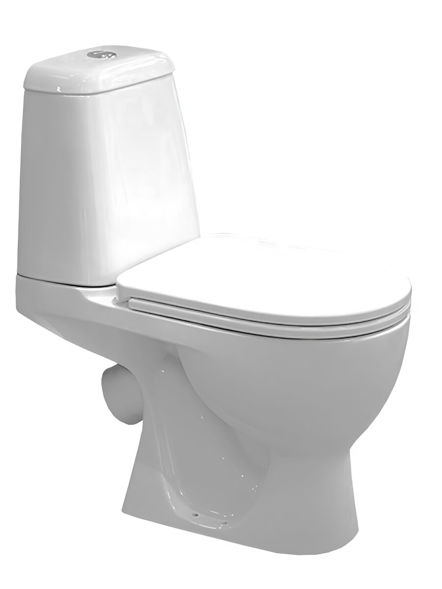 Унитаз компакт Sanita Luxe MAX Comfort (615x390x745) сиденье из дюропласта микролифт