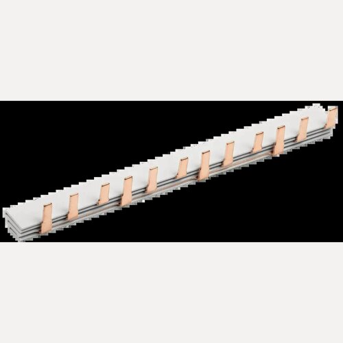 Изображение товара Шина соединительная фазовая IEK, тип Pin, 3Р 63А, 12 штырей, длина 22см, медная, IP20, изолированная