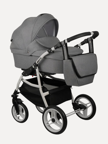 Изображение товара Коляска 2 в 1 Alis BERTA универсальная, всесезонная (05), светло-серый