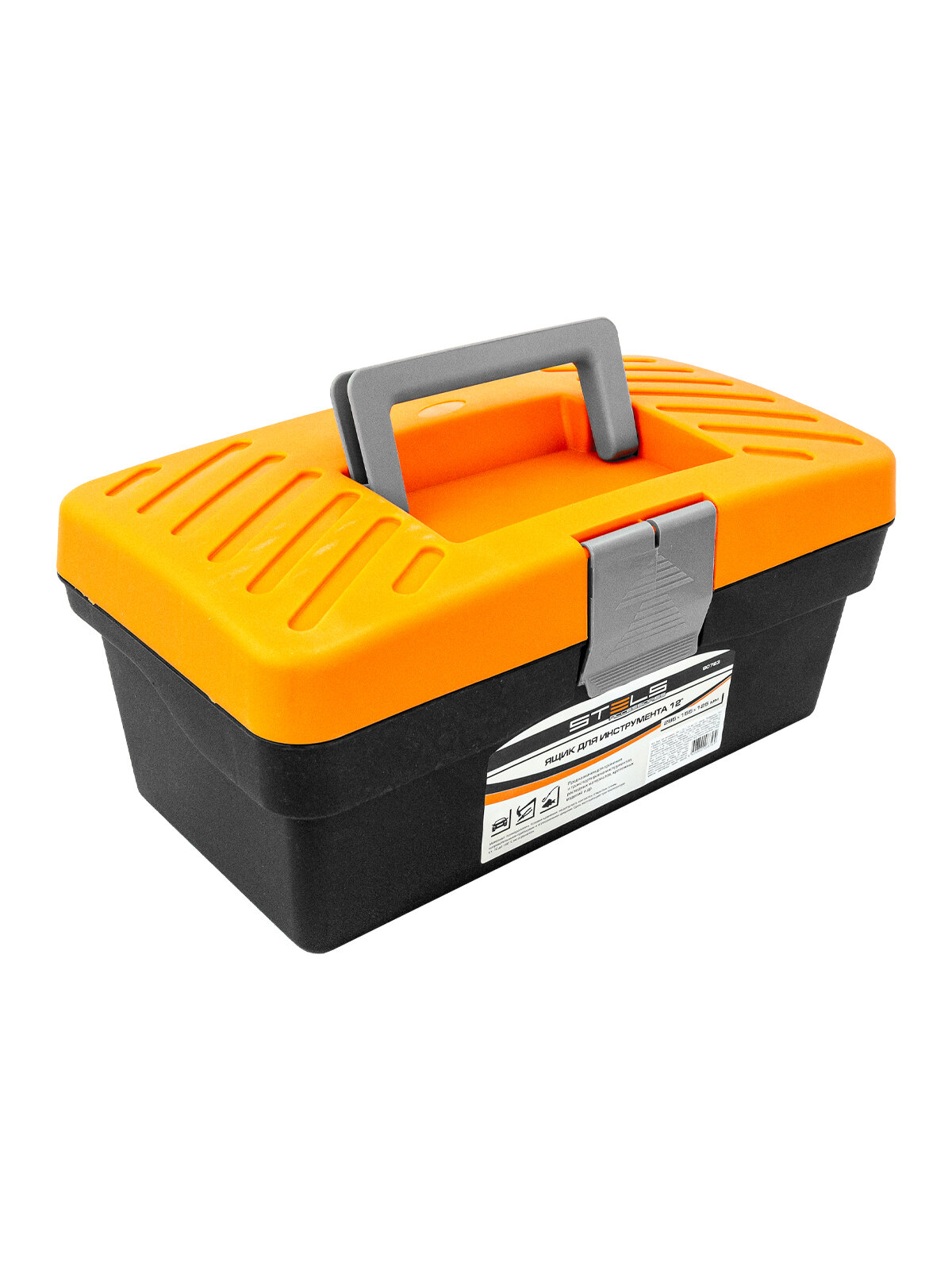 Ящик для инструментов Stels 12" 285 х 155 х 125 мм пластиковый с ручкой съемный лоток для инструмента 90723