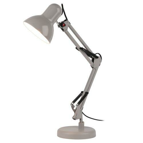 Светильник настольный N-214-E27-40W-GY E27 с основанием сер, ЭРА Б0052762 (1 шт.)