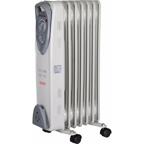 Масляный радиатор Ресанта ОМ-5Н 10 кв м 1000 Вт белый 270 х 160 х 650 мм 299000₽