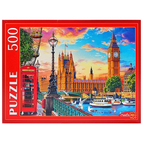 Купить Пазл 500 элементов Лондон Вестминстерский дворец Ф500-2180 /Рыжий кот/, картон