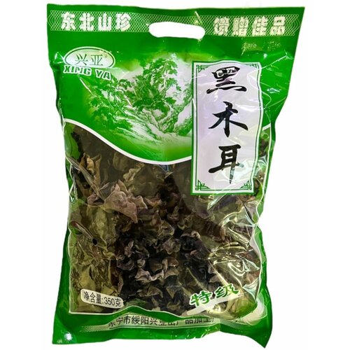 Китайские черные древесные грибы Моэр / Муэр пакет 350 гр