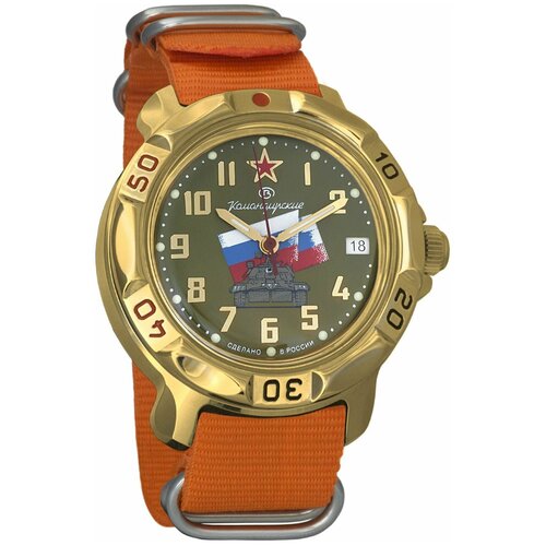 Наручные часы Восток Командирские, оранжевый наручные часы восток командирские механические командирские 436307 orange оранжевый