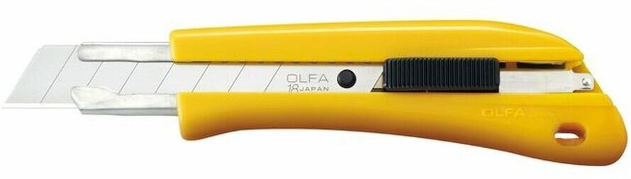 Нож с выдвижным лезвием, автофиксатором,18 мм OLFA OL-BN-AL