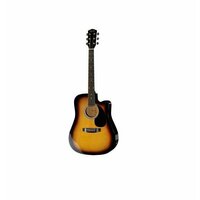 Fender Squier SA-105CE Dreadnought Sunburst электроакустическая гитара