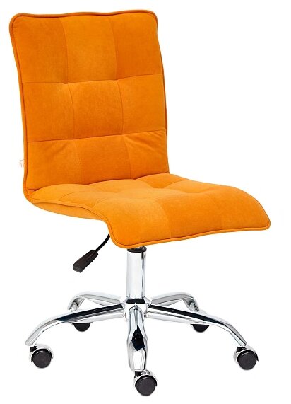 Кресло компьютерное Tetchair ZERO флок оранжевый