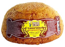 Рижский ХЛЕБ Хлеб Станичный, пшенично-ржаная мука, бездрожжевой, в нарезке 250 г