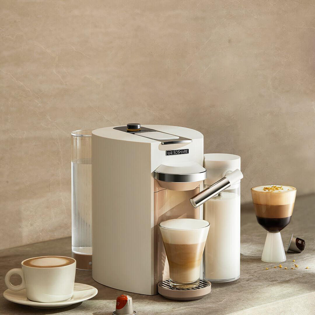 Капсульная кофемашина Xiaomi Scishare Fancy Capsule Coffee Machine Beige (S1205) - фотография № 2