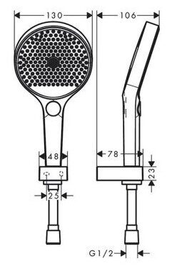 Ручной душ Hansgrohe - фото №2