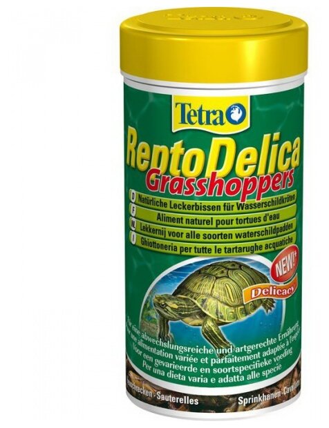 Сухой корм для рыб рептилий Tetra ReptoDelica Grasshopers