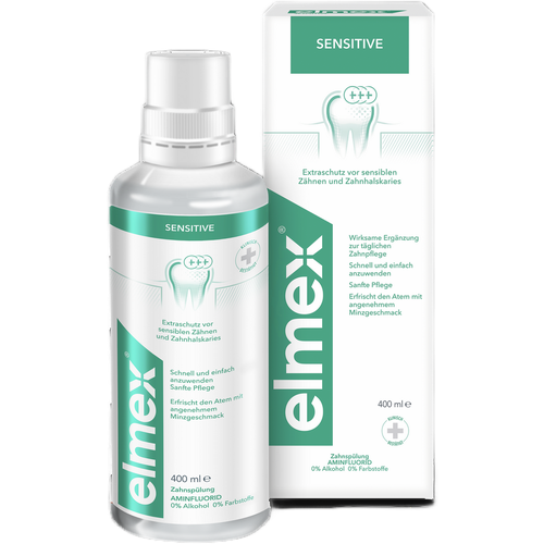 Elmex Сенситив ополаскиватель для полости рта для снижения чувствительности зубов, 400 мл 1 шт ополаскиватель для полости рта сенситив для снижения чувствительности зубов 400 мл 2 шт