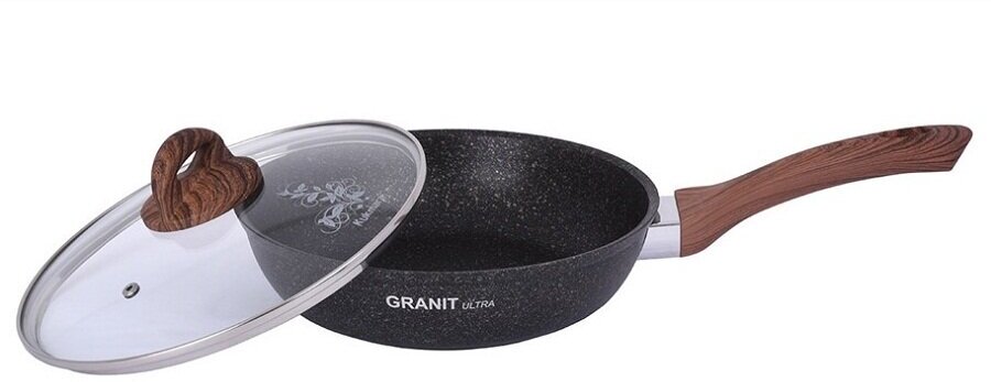 Сковорода с крышкой Kukmara Granit ultra (original) сго241а