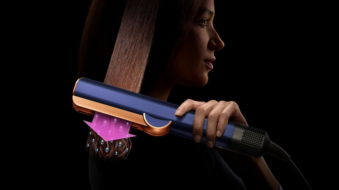 Плойка Dyson HT01 Airstrait Straightener CN, prussian blue/rich copper - фотография № 13