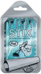 Fred Шпажки для канапе Fish stix одноразовые пластиковые, 24 шт., голубой