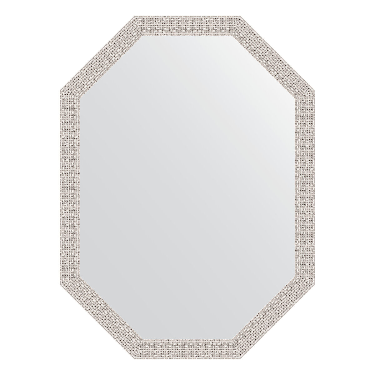 Зеркало в раме 58x78см Evoform мозаика хром - фото №1