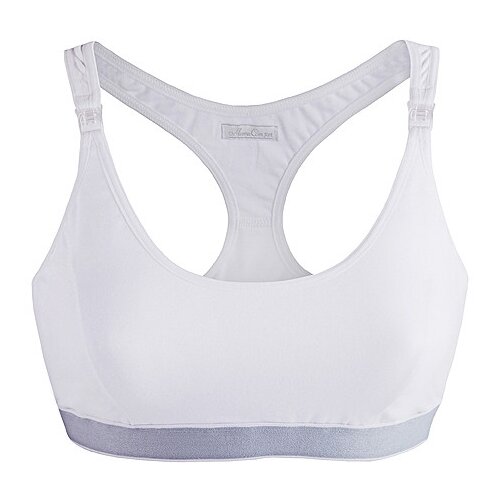 фото Бюстгальтер-топ универсальный послеродовый для кормления "белье для сна" (белый), размер 80в mama comfort