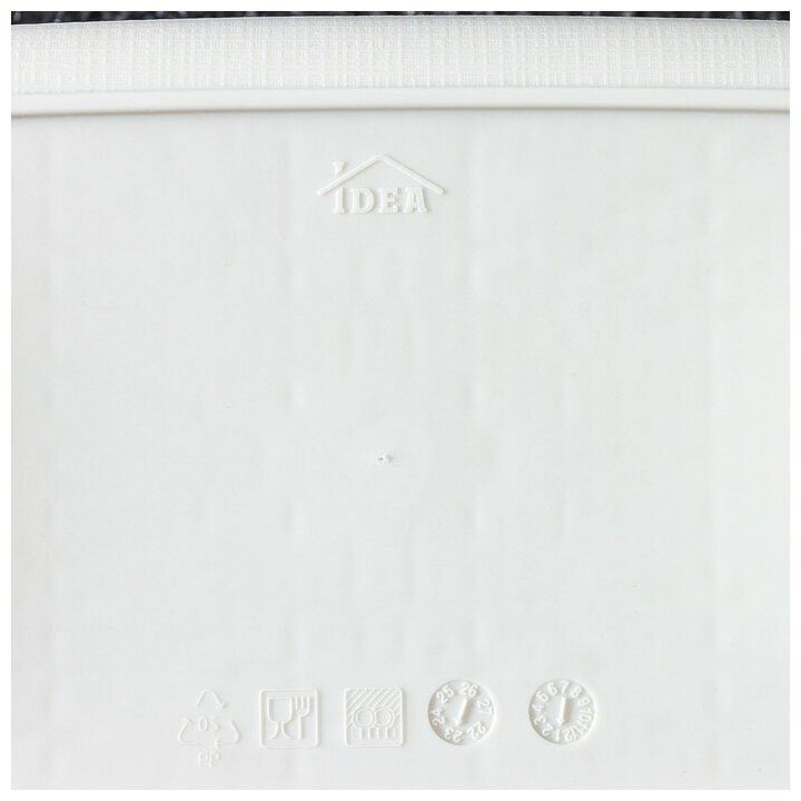 IDEA Лоток «Бязь», 35,5×26×7 см, цвет белый ротанг - фотография № 3