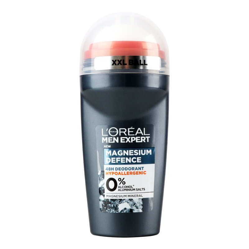 Шариковый антиперспирант L'Oreal Paris Men Expert Magnesium Defence Hypoallergenic 48H, 50 мл (из Финляндии)