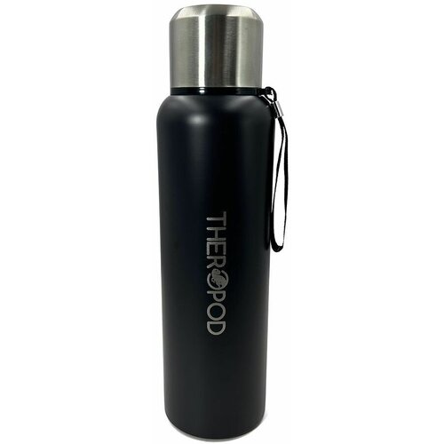 Термос для напитков THEROPOD TP-10 1.5L, нержавеющая сталь, крышка-чашка, пробка винтовая, ситечко