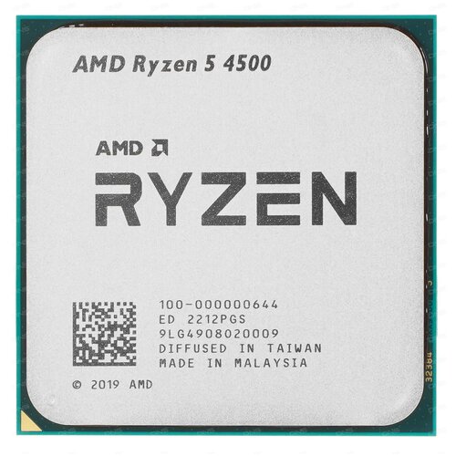 Процессор AMD Ryzen 5 4500 AM4, 6 x 3600 МГц, OEM процессор amd ryzen 5 3600 100 000000031 matisse 6c 12t 3 6 4 2ghz am4 l3 32mb 65w 7nm oem