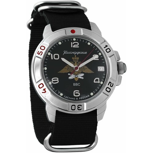 Наручные часы Восток Командирские Мужские наручные часы Восток Командирские 431928, черный, серебряный