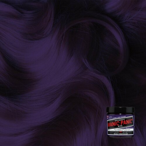 Manic Panic Фиолетовая краска для волос профессиональная Classic Deadly Nightshade 118 мл, без аммиака manic panic краска для волос classic creamtone fleurs du mal