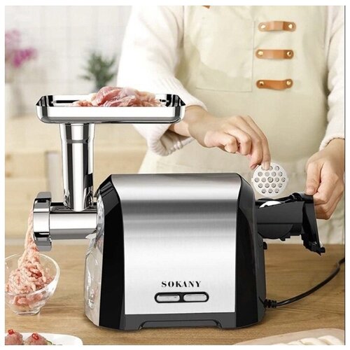 Профессиональная электрическая Мясорубка MULTIFUNCTIONAL С насадками для кеббе для приготовления колбаслюля кебаб Мощность 2500 ВТ SK-088 615500₽