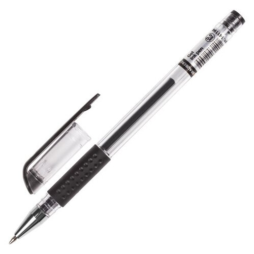 BRAUBERG Ручка гелевая Number One, 0.5 мм (141193/141194/141195), черный цвет чернил, 1 шт.